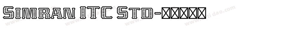 Simran ITC Std字体转换